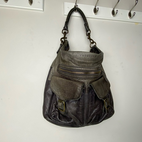 Liebeskind Handbags - Anthropology Black and Gray Leather Handbag